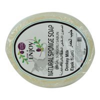 Enjoy Doğal Süngerli Eşek Sütü Katı Sabun 125 gr