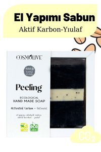Cosmolive El Yapımı Aktif Karbon Aktif Karbon Katı Sabun 100 gr