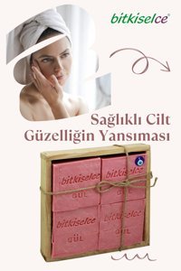 Bitkiselce El Yapımı Gül Katı Sabun 4x500 gr