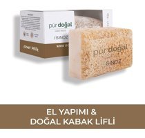 Sinoz Doğal Kabak Lifli Kabak Lifli-Keçi Sütlü Katı Sabun 130 gr