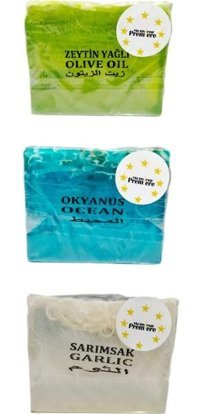 Monsieur Premiere Okyanus-Sarımsak-Zeytinyağlı Katı Sabun 3x120 gr
