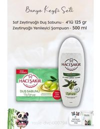 Hacı Şakir Geleneksel Beyaz Katı Sabun-Zeytinyağlı Katı Sabun 4x200 gr