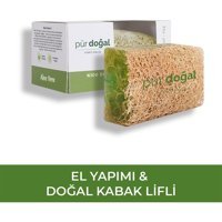 Pür Doğal Doğal Kabak Lifli Kabak Lifli Katı Sabun 130 gr