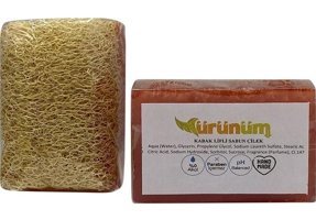 Ürünüm Şifalı Bitkiler Gliserinli-Kabak Lifli-Çilek Katı Sabun 100 gr