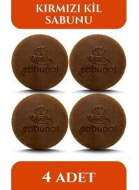 Sabunal Doğal Kil Katı Sabun 4x100 gr