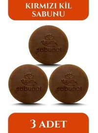 Sabunal Doğal Kil Katı Sabun 3x100 gr