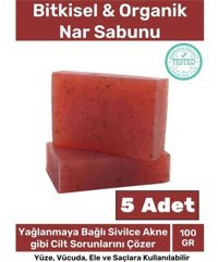 Carlburn Doğal Organik Nar Katı Sabun 5x100 gr