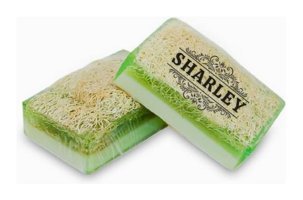 Sharley Doğal Kabak Lifli Aloe Vera-Kabak Lifli-Keçi Sütlü Katı Sabun 100 gr