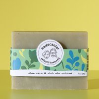 Badecanlar Hassas Saç Derisi Ve Cilt Için Aloe Vera Katı Sabun 110 gr