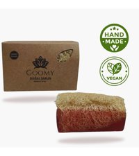 Goomy Doğal Kabak Lifli Organik Gül-Kabak Lifli Katı Sabun 120 gr