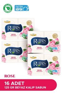 Rubis Doğal Gül Katı Sabun 16x125 gr