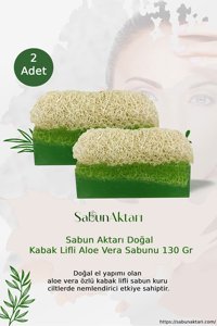Budukkanda Doğal Kabak Lifli Aloe Vera-Kabak Lifli Katı Sabun 2x130 gr