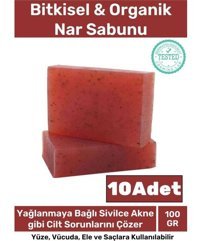 Carlburn Doğal Organik Nar Katı Sabun 10x100 gr