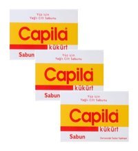 Capila Yağlı Ciltler Kükürtlü Katı Sabun 3x90 gr