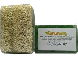 Ürünüm Şifalı Bitkiler Kabak Lifli-Çam Terebentin Katı Sabun 100 gr