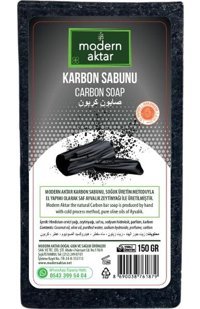 Modern Aktar Aktif Karbon Aktif Karbon Katı Sabun 150 gr