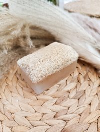 Escabel Doğal Kabak Lifli Kabak Lifli-Pirinç Katı Sabun 120 gr