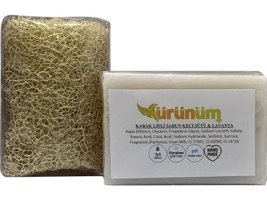 Ürünüm Şifalı Bitkiler Kabak Lifli-Keçi Sütlü-Lavanta Katı Sabun 100 gr