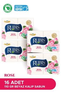 Rubis Doğal Gül Katı Sabun 16x110 gr