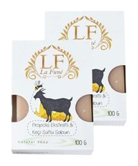 Lafune Doğal Keçi Sütlü-Propolis Katı Sabun 2x100 gr