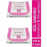 Lasaroz Arındırıcı Gül Katı Sabun 2x100 gr