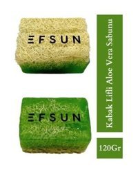 Efsun El Yapımı Aloe Vera-Kabak Lifli Katı Sabun 120 gr