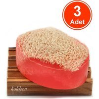 Kaldeon Doğal El Yapımı Frambuaz-Kabak Lifli Katı Sabun 3x120 gr