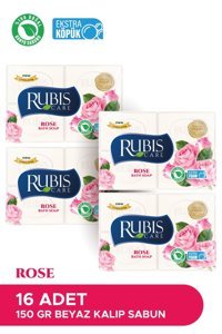 Rubis Doğal Gül Katı Sabun 16x150 gr