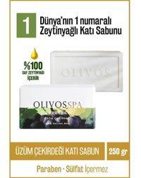 Olivos Doğal Üzüm Çekirdeği-Zeytinyağlı Katı Sabun 250 gr