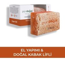 Sinoz Doğal Kabak Lifli Argan Yağı-Kabak Lifli Katı Sabun 130 gr