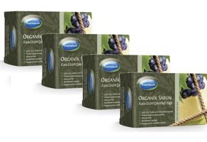 Mecitefendi Organik Kara Üzüm Özlü Katı Sabun 4x125 gr