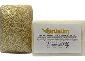 Ürünüm Şifalı Bitkiler Kabak Lifli-Keçi Sütlü-Shea Butter Katı Sabun 100 gr