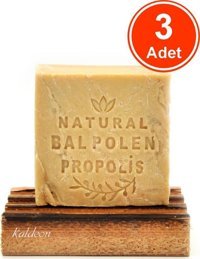 Kaldeon Doğal El Yapımı Bal-Polen-Propolis Katı Sabun 3x120 gr
