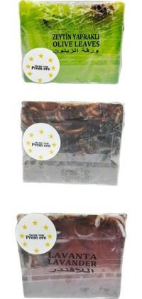 Monsieur Premiere Çikolata-Lavanta-Zeytin Yapraklı Katı Sabun 3x120 gr