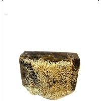 Kirli Katı Sabun Doğal Kabak Lifli Kabak Lifli-Kahve Katı Sabun 120 gr