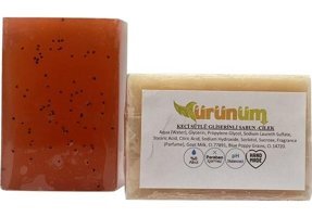 Ürünüm Şifalı Bitkiler Çilek-Gliserinli-Keçi Sütlü Katı Sabun 100 gr