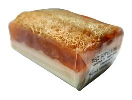 Abu Şifa El Yapımı Doğal Ballı-Kabak Lifli-Keçi Sütü Katı Sabun 120 gr