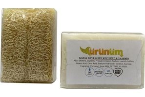 Ürünüm Şifalı Bitkiler Kabak Lifli-Keçi Sütlü-Yasemin Katı Sabun 100 gr