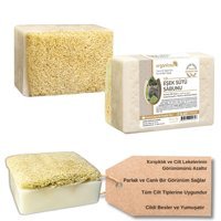 Organicsun Doğal E Vitaminli-Eşek Sütü-Kabak Lifli Katı Sabun 120 gr