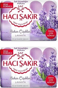 Hacı Şakir Bahar Çiçekleri-Lavanta Katı Sabun 8x70 gr