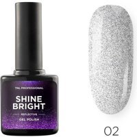 Tnl Shine Bright 02 Beyaz Işıltılı Kalıcı Simli Oje