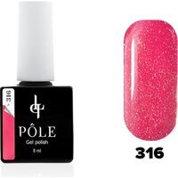 Pole Professional Özel Seri 316 Pembe Işıltılı Kalıcı Simli Oje