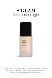 S'GLAM Light Güneş Koruyuculu SPF 15 Sıvı Likit Fondöten 30 ml
