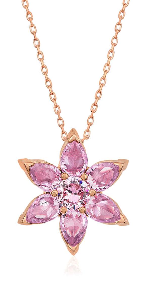 Stillove Pembe Kararmayan Düz Zincir Kadın Gümüş Kolye 45 cm
