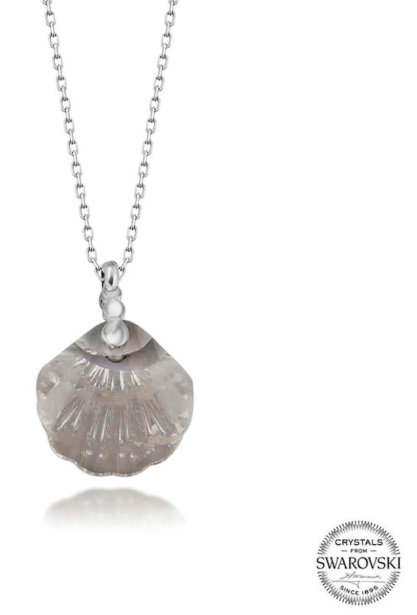 Stillove Swarovski Taşlı Kararmayan Düz Zincir Kadın Gümüş Kolye 50 cm