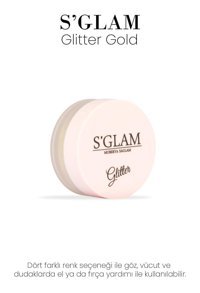 S'Glam Gold Toz Işıltılı Tekli Far Turuncu