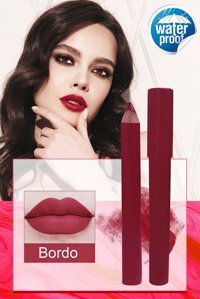 Dahaus Crayon Ultra Xl43H Suya Dayanıklı Kalın Kalıcı Mat Dudak Kalemi Bordo