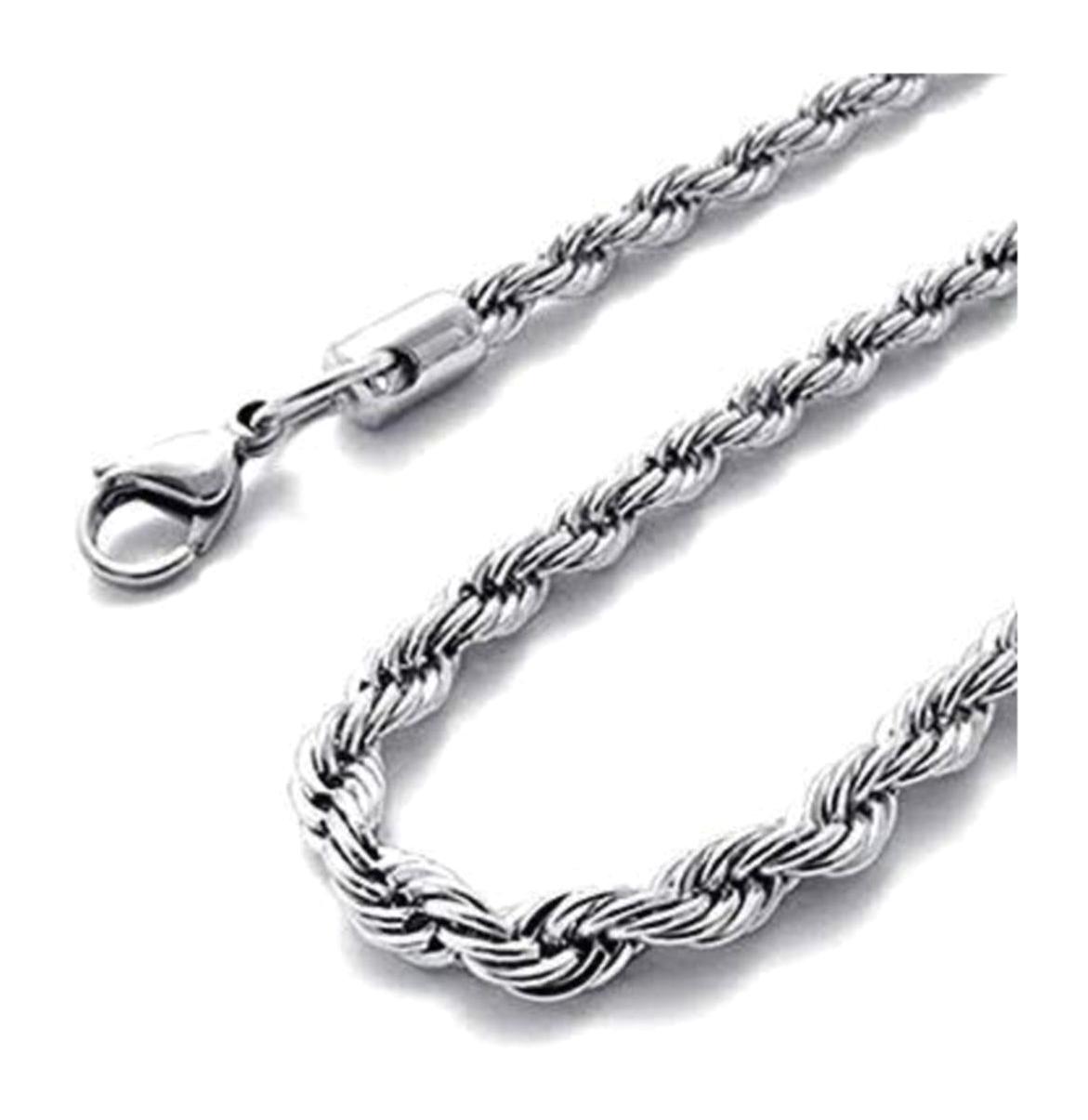 X Lady Accessories Kararmayan Burgu Zincir Kadın Gümüş Kolye 60 cm