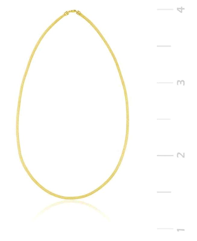 Supertrend Zirkon Taşlı 925 Ayar Kararmayan Fil Yassı Zincir Kadın Gümüş Kolye 45 cm