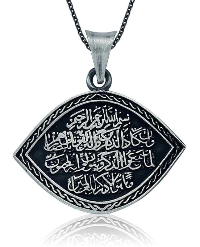 Supertrend Siyah Oniks Taşlı 925 Ayar Kararmayan Göz Halat Zincir Kadın Gümüş Kolye 45 cm